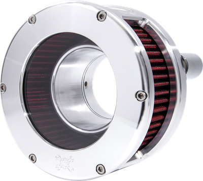 Feuling BA Series Air Cleaner Kit Raw - Clear Cover - Red 5432