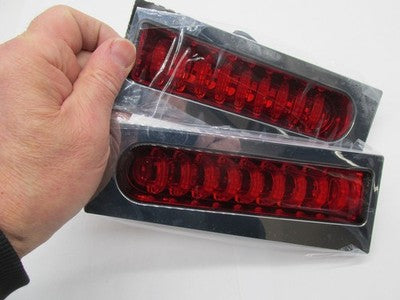 Custom Dynamics NOS Harley Davidson Pair Light Pro Fillerz Red/Chrome