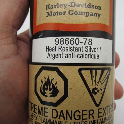 Harley Davidson Genuine NOS Heat Resistant Spray Paint Silver 98660-78