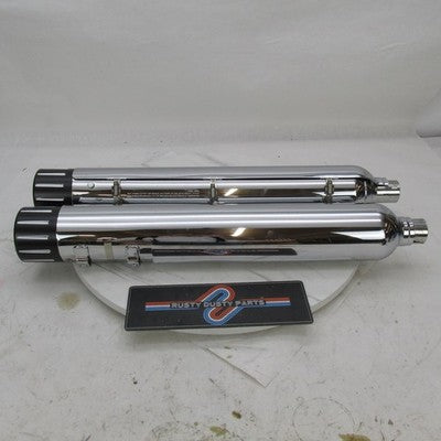 Harley Davidson OEM Pair of CVO Chrome Exhaust Mufflers 65594-11 (R) 6