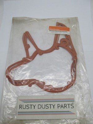 (1) Single Harley Genuine NOS Aermacchi 73-74 Crankcase Cover Gasket 2