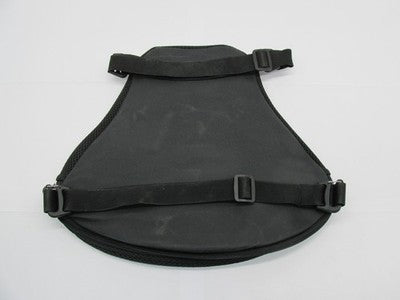 Motorcycle Padded Solo Seat Cover 13" x 12" Black Mesh