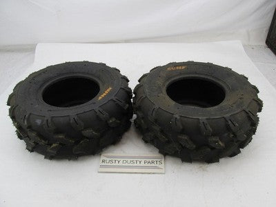 Pair of SunF AT 18X7-8 28F Tubless ATV UTV All Terrain 6 Ply Rating Ti
