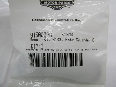 Harley OEM NOS Recall Kit 0163 Rear Brake Master Cylinder Banjo Bolt 9