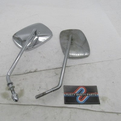 Pair of Harley OEM Police Left/Right Long Stem Flat Mirrors 91902-86A