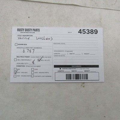 Lot of 8 Harley-Davidson OEM XL XLH's Flat Washers 6787