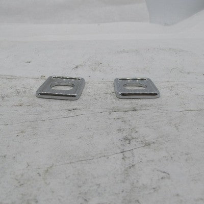 Pair of Harley Davidson Chrome Console Switch Trim Bezel Plates