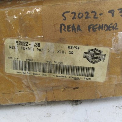 Harley Davidson Genuine NOS Rear Fender Passenger Pad Sportster 52022-