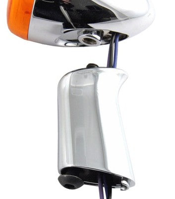 Chris Products Rear Turn Signal Bracket with Mounting Screws Chrome 84