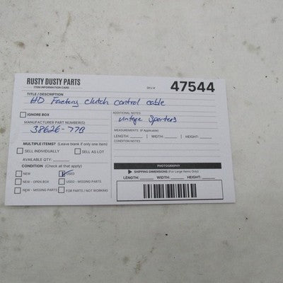Vintage Harley Davidson OEM Factory Clutch Cable Sportster XL 71-85 38