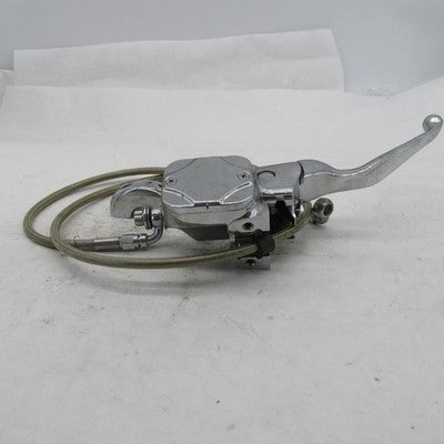 Harley OEM 9/16" Chrome Front Brake Master Cylinder w/ Braided Steel L