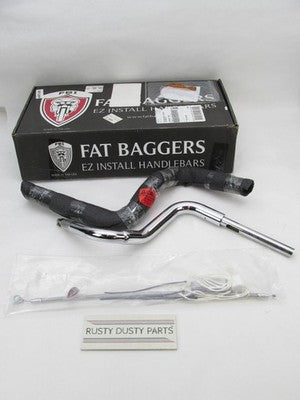 Fat Baggers NOS NIB 12" EZ Install Round Top Handlebars Kit 0601-5287