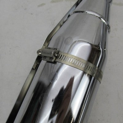 Pair of Harley OEM Stock 18-24 Softail Chrome Slip-On Mufflers 6490045