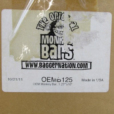 Bagger Nation NIB NOS 1.25" Chrome 10" Monkey Bars OEMB125-10 C | 0601
