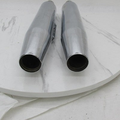 Harley Davidson 1pc Chrome Exhaust Muffler Silencer Slip-Ons 07+ DYNA