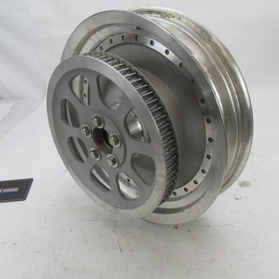 Harley Davidson OEM 16"x3" Rear Wheel Rim w/ Pulley & Brake Rotor 4105