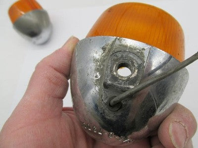 Pair of Harley Davidson Genuine Yankee 1030 Shovelhead Turn Signal Hou