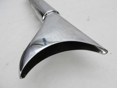Harley Davidson Chrome 26" Long Fishtail Exhaust Muffler 1.75" OD