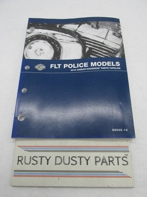 Harley-Davidson Official Factory 2010 FLT Police Models Parts Catalog