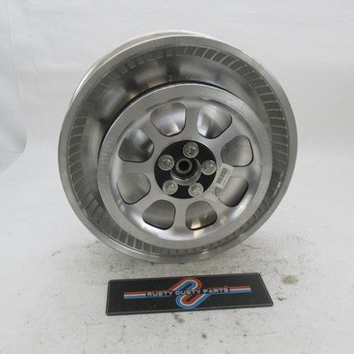 Harley OEM NOS Softail Deuce 17x4.5" Rear Wheel w/ Pulley & Rotor 4107