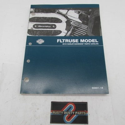 Harley Davidson Official Factory 2016 FLTRUSE Model Parts Catalog 9989