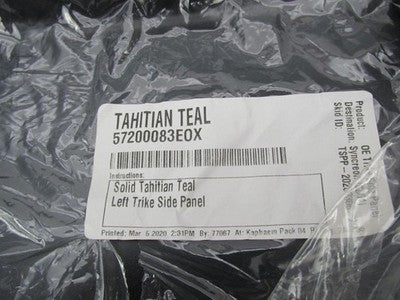 Harley Genuine NOS Tahitian Teal Tri Glide Left Side Panel Cover 57200