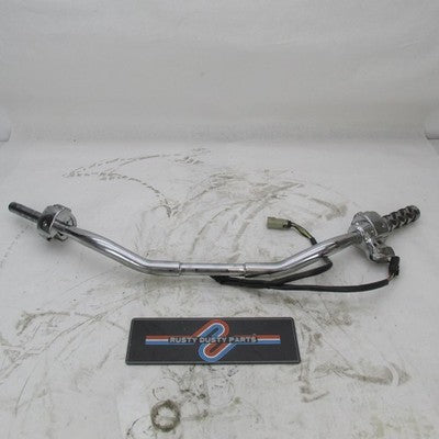 Harley 1.25" Fat Tapered Stepped Chrome 36" Handlebar w/ Switch Assemb