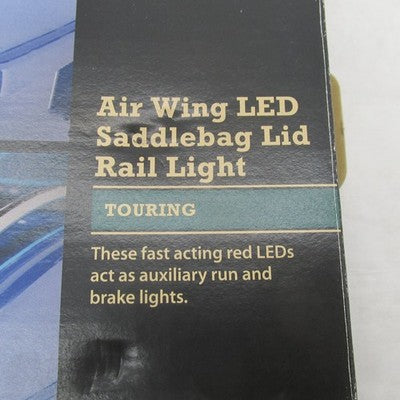 Harley-Davidson OEM NOS Air Wing Saddlebag LED Light Rail Kit Smoked 6