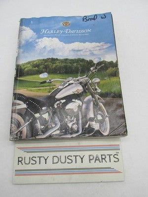 Harley Davidson 2003 Genuine Motor Parts and Accessories Catalog Book