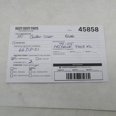Harley Davidson OEM Black Battery Cover Dyna FXD FXDWG XL 99-05 97-03