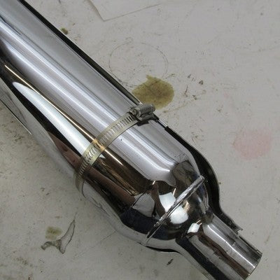 Harley Davidson OEM Pair of CVO Chrome Exhaust Mufflers 65594-11 (R) 6