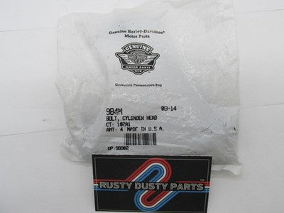 Lot of 4 Harley Davidson Genuine NOS Cylinder Head Bolt 984M