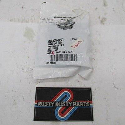Lot of 12 Harley OEM NOS Tour-Pak Nylon Mounting Pad & Washer Set 9086