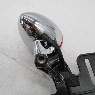 Harley OEM Chrome Rear Turn Signal Light Bar & License Plate Bracket 6