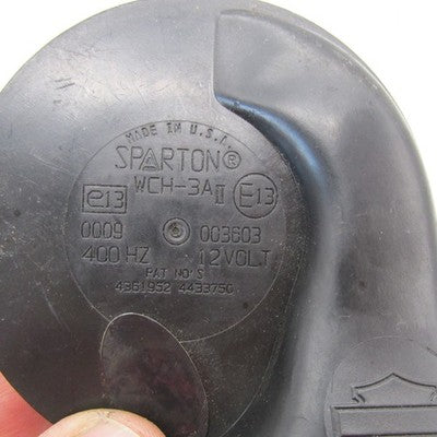 Harley OEM 12V Low Tone Snail Horn Sparton WCH-3A II 003603 69060-90