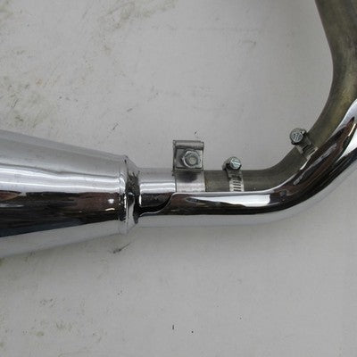 Harley OEM Stock 23-24 CVO Chrome Exhaust Muffler w/ Crossover Pipe 64