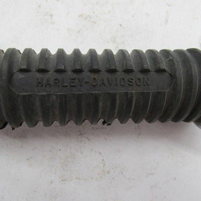 Harley Stock Passenger Ribbed Rubber Highway Footpeg w/ 3" Chrome Exte