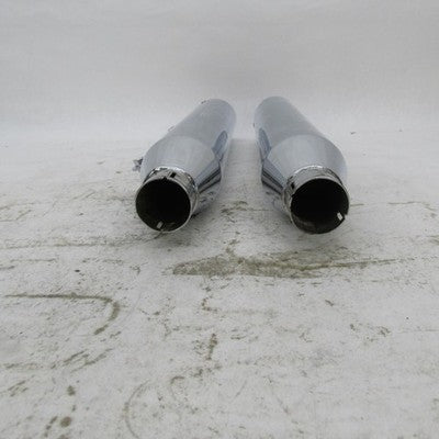 Pair of Harley Davidson OEM 08-17 Dyna Mufflers Chrome 64987-08A 64705