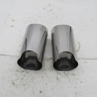 Harley Davidson OEM Pair of Chrome Upper Fork Slider Covers 6" Tall 3.