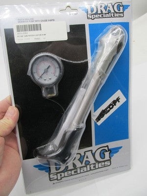 Drag Specialties NOS Pump Air with Gauge 0-60 3805-0083