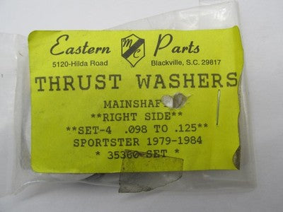 V-Twin NOS Harley Transmission Mainshaft Thrust Washer Set Right Side