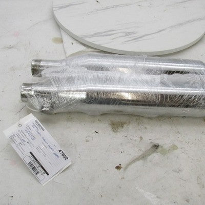 Pair of Harley Chrome Exhaust Muffler Pipes 00-06 Softail Night Train
