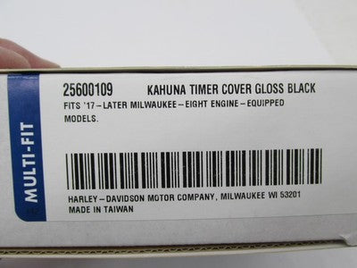 Harley Davidson Genuine OEM NOS M8 Kahuna Timer Cover, Gloss Black 256