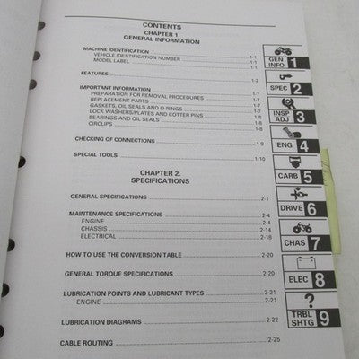 Yamaha OEM YFM600 Grizzly Factory Service Manual LIT-11616-FW-00 LIT-1