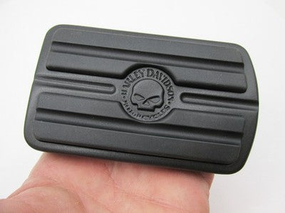 Harley Genuine OEM NOS Willie G Skull Large Brake Pedal Pad, Black 506