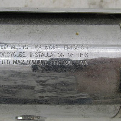 Pair of Harley OEM 05-06 Softail FLSTN Chrome Mufflers 65357-05 65358-
