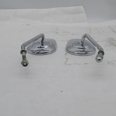 Pair of Harley Davidson OEM Chrome Tapered Short Stem Mirrors 92022-03