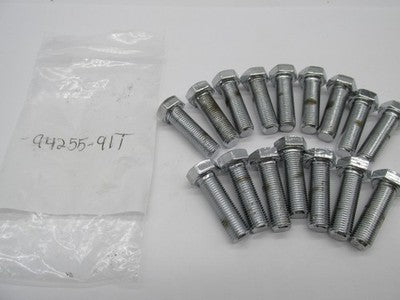 Lot of 16 Harley-Davidson OEM NOS Chrome Hex Head Cap Screw 94255-91T