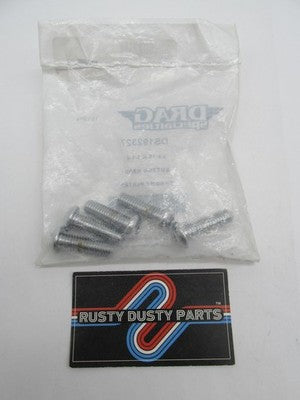 QTY5 Drag Specialties NOS 3/8"-16 x 1 1/4" Button Head Bolts, Chrome D