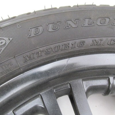 Harley-Davidson OEM Black 7-Spoke Dual Disc Front Wheel w/ Dunlop D402